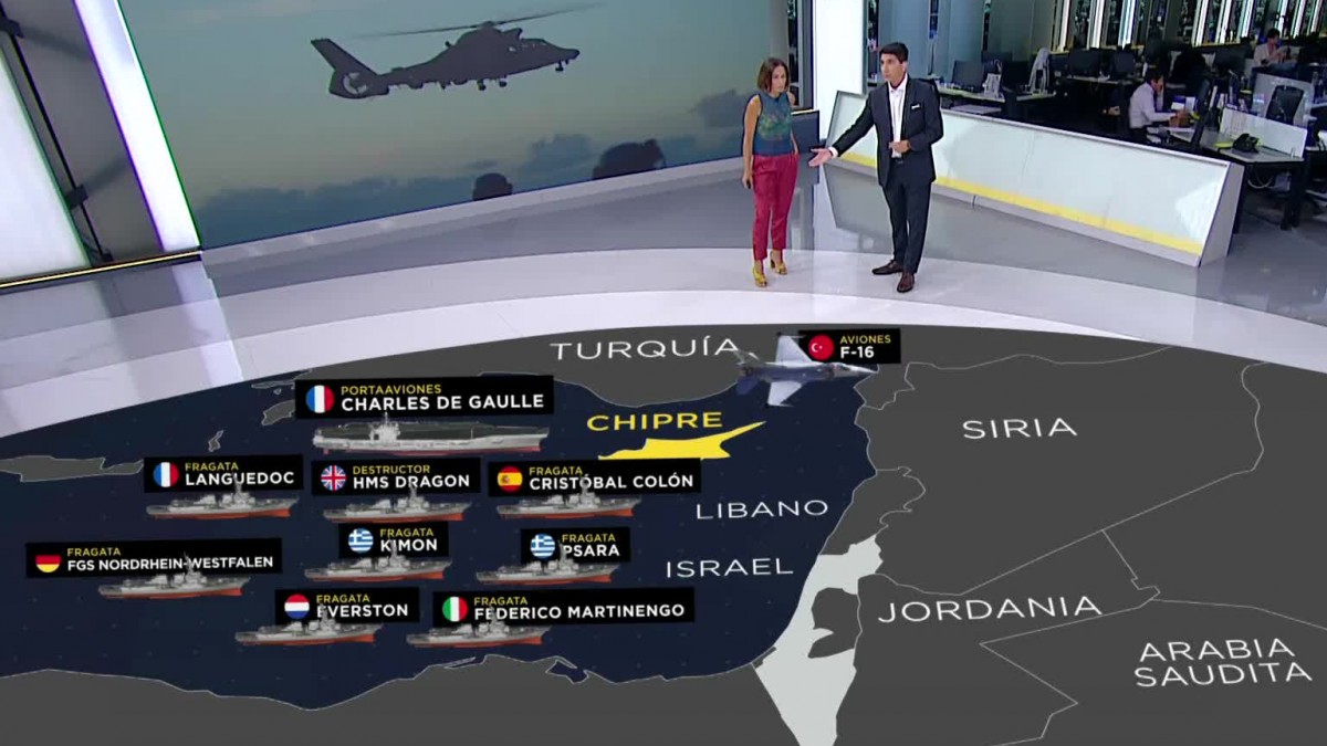 Europa despliega flota en Chipre ante escalada del conflicto en Medio Oriente