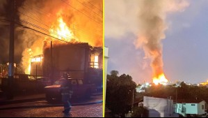 Incendio afectó a tres casas en sector de Rodelillo en Valparaíso