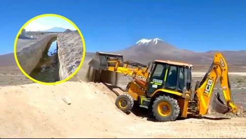 Diputado hace zanja en paso fronterizo: Maquinaria pesada trabaja en Ollagüe en el límite con Bolivia