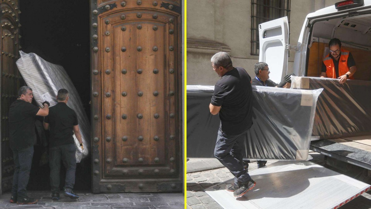 Con cama y colchón incluidos: Llegan los muebles del Presidente Kast a La Moneda