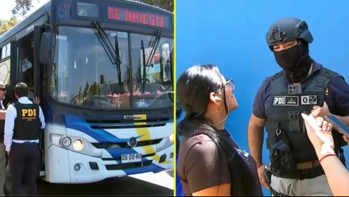 PDI y Carabineros realizan operativo migratorio en el Persa Bío Bío: Extranjeros sin identificación son subidos a bus policial