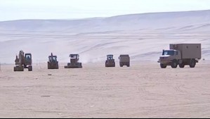 Se refuerza la frontera norte: Sigue llegando maquinaria para la construcción de zanjas y muros