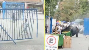 Disturbios en Barrio Meiggs: Video muestra a vendedores ambulantes botando reja a patadas