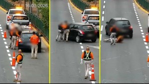 Video muestra momento en que conductora sin patente ni licencia atropella a inspector en Lo Barnechea