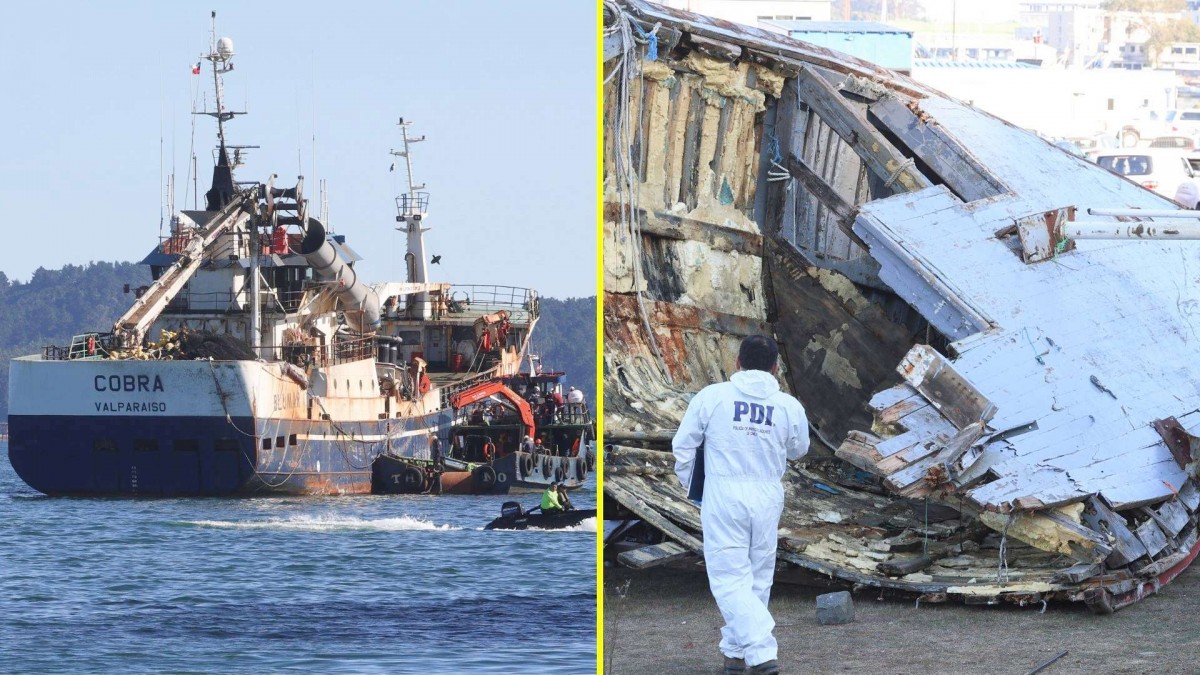 Formalizan a tres tripulantes del buque Cobra por homicidio culposo de siete pescadores de la lancha Bruma