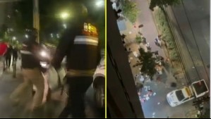 Arresto domiciliario nocturno para ambulante que lanzó cilindro de gas a guardia municipal en Estación Central