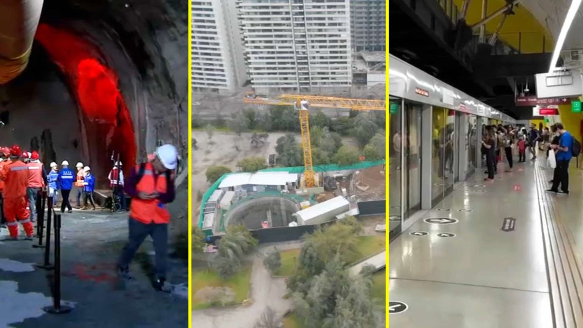 Cuatro combinaciones en una estación: Este es el nuevo hito hacia la futura Línea 7 del Metro de Santiago