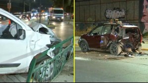 Conductor escapa tras no respetar luz roja y colisionar con vehículo en Camino Melipilla: Una persona está con lesiones graves