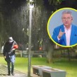 El meteorólogo de Meganoticias, Jaime Leyton, se refirió a las lluvias que desde la tarde de este viernes afectan a comunas de la Región Metropolitana. El experto indicó que en apenas tres horas hann caído 15 milímetros de agua en el sector poniente.