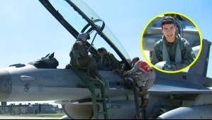 Meganoticias sobrevuela Santiago en avión F-16 por los 96 años de la FACh