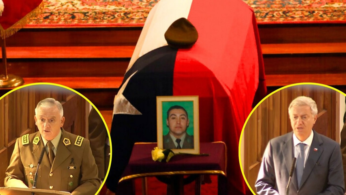 El responso de Javier Figueroa: Carabinero asesinado recibe ascenso póstumo y Kast apela a que su muerte 'no sea en vano'