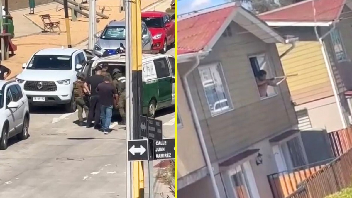 Hombre disparó contra vecinos de su villa en San Antonio: Fue detenido y se desconocen motivos de su actuar