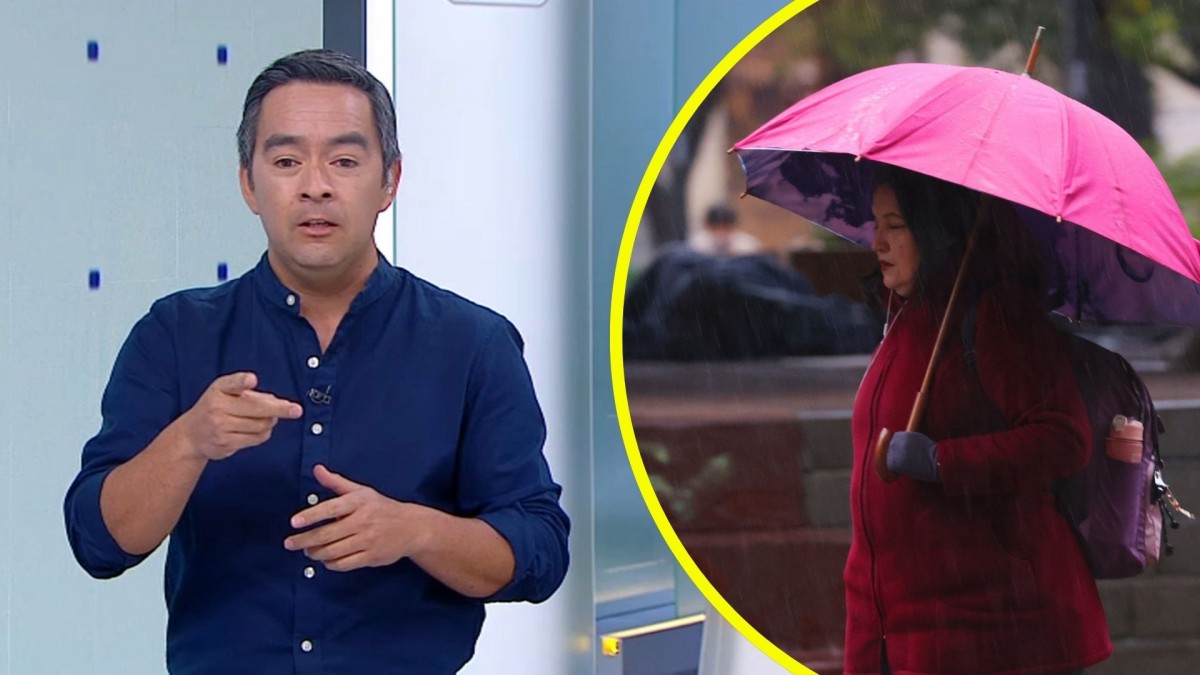 'Vienen en camino para acá': Meteorólogo adelanta la hora en que llegarán las lluvias a Santiago este domingo