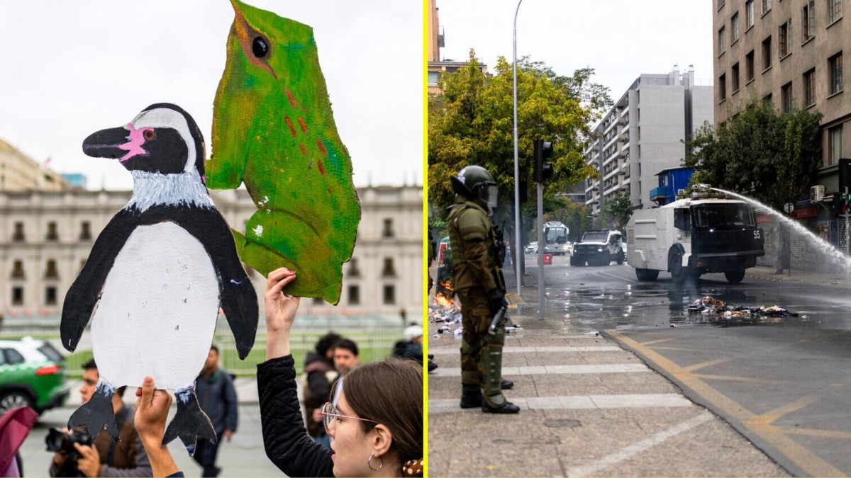 Día del Agua: Protestas en Santiago terminaron con 7 detenidos tras el retiro de 43 decretos ambientales por parte del Gobierno
