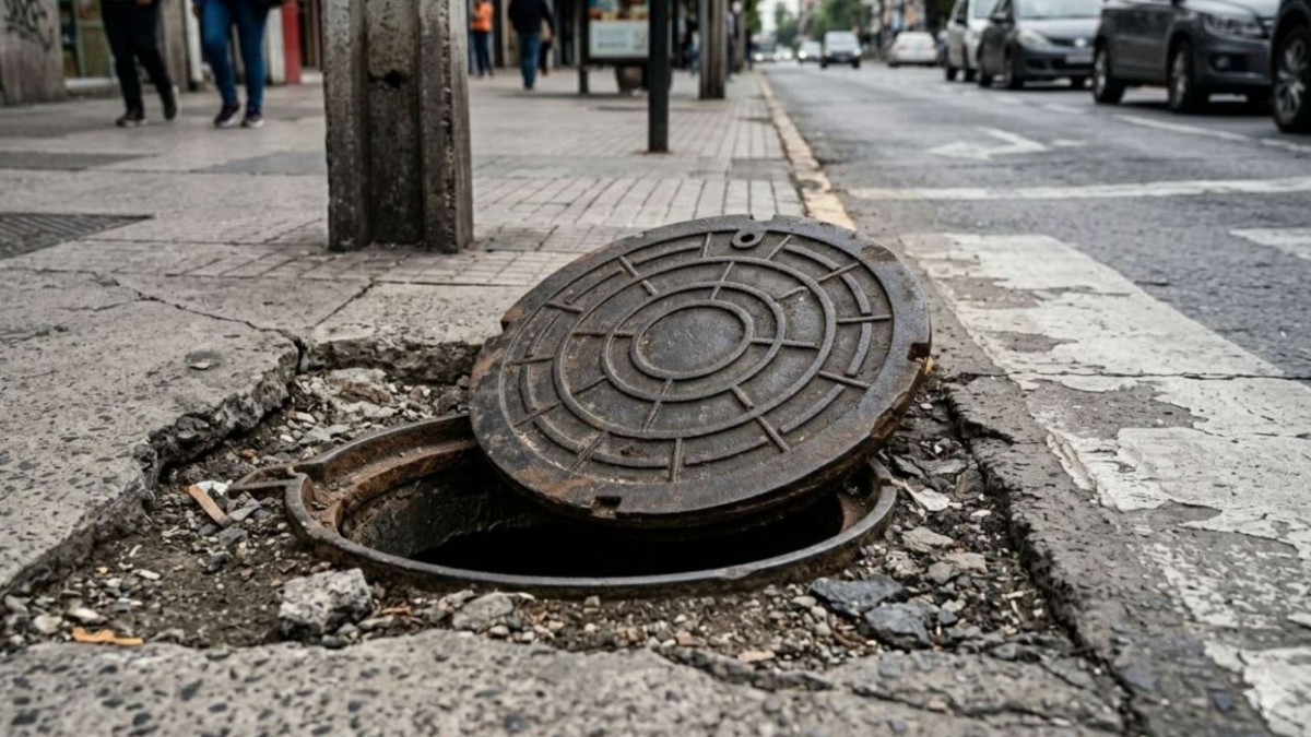 Monto supera los 100 mil euros: Municipio deberá indemnizar a un peatón tras caer sobre la tapa de una arqueta mal puesta
