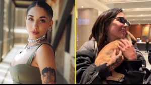 ¡Es chileno!: El tierno perrito que María becerra adoptó en su paso por el país