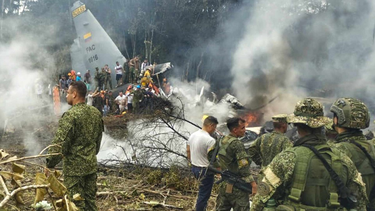 Tragedia en Colombia: Accidente de avión militar deja 66 muertos y decenas de heridos
