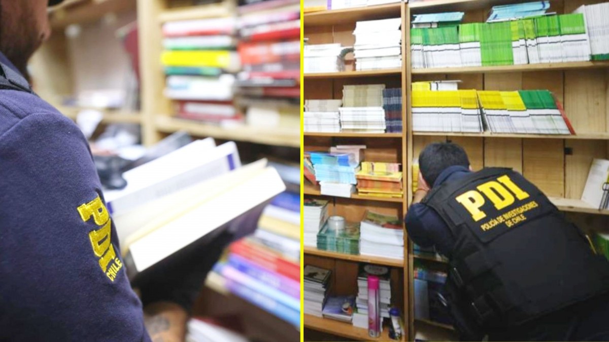 Incautan más de $700 millones en libros falsificados: Se vendían en locales de reconocida galería de Santiago