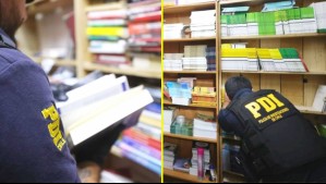 Incautan más de $700 millones en libros falsificados: Se vendían en locales de reconocida galería de Santiago