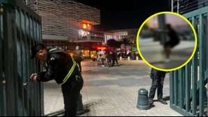 Guardia es herido de bala por un 'mechero' en centro comercial de Cerrillos: Video muestra el momento exacto del ataque