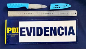 Detienen a estudiante de 14 años por portar cuchillo en colegio de Victoria