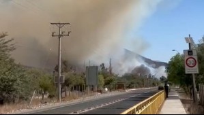 Alerta roja en Vicuña: Incendio forestal avanza cerca de sectores poblados