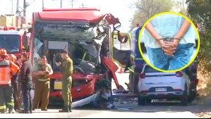 Dio positivo a cocaína: Detienen a conductor de bus RED que protagonizó fatal choque en Pudahuel