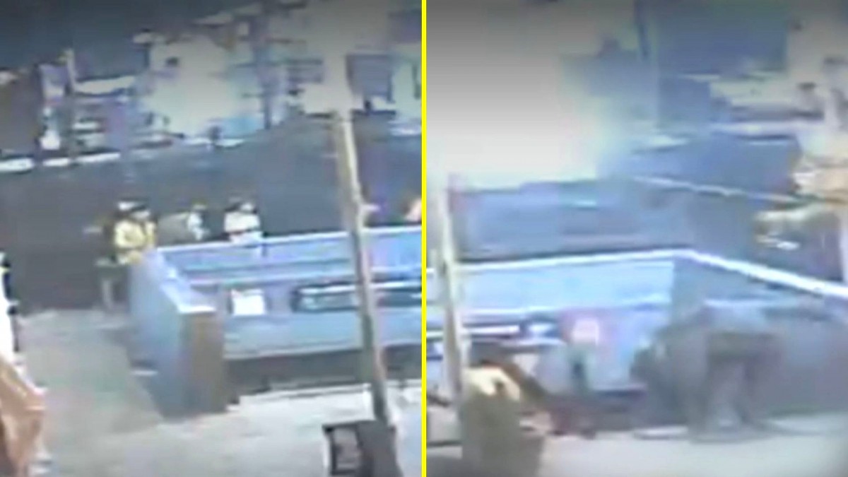 Video muestra a personas huyendo cerca del Metro durante disparos de PDI a delincuente que intentó asaltarlo