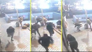 Video muestra a personas huyendo cerca del Metro durante disparos de PDI a delincuente que intentó asaltarlo
