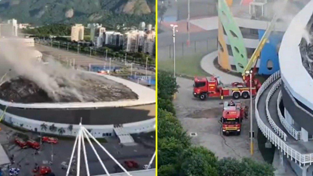 Voraz incendio en velódromo de Río de Janeiro: Fue utilizado en los Juegos Olímpicos de 2016