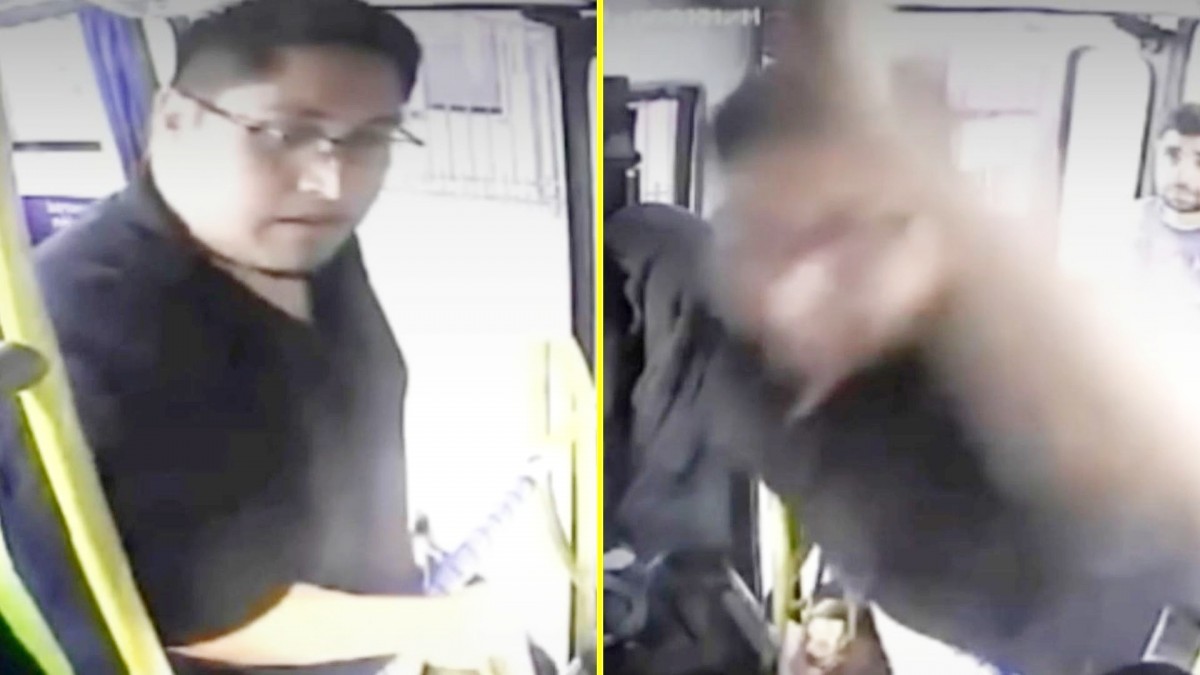 Video capta brutal agresión a chofer de micro en San Pedro de la Paz: Lo golpeó porque quería bajar donde no había paradero