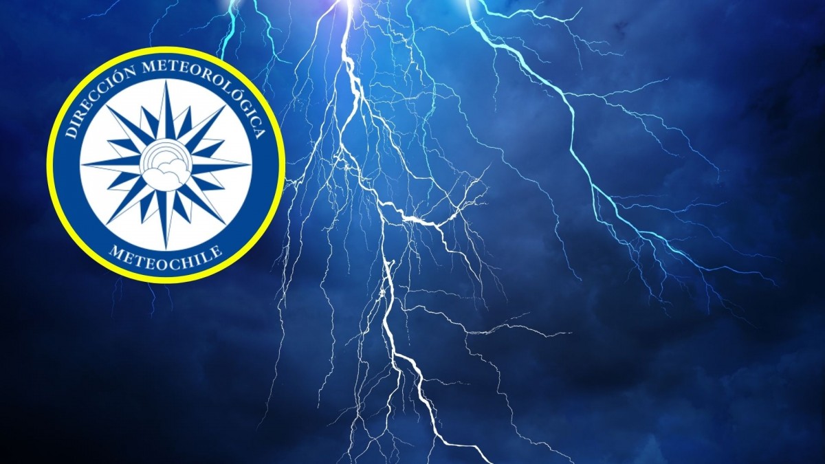 Emiten aviso por probables tormentas eléctricas en cuatro regiones de Chile