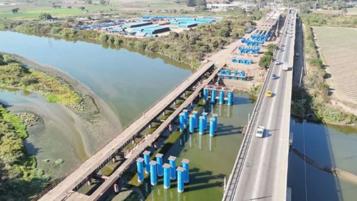 Nuevo puente en la Región de Valparaíso llega a 70% de avance: ¿Cuándo será inaugurado?
