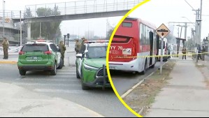 Delincuente muere abatido por carabinero al que intentó asaltar en una micro en La Granja