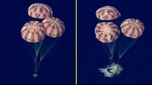 Artemis II: Así fue el emocionante momento en que la nave espacial amerizó con éxito en el océano