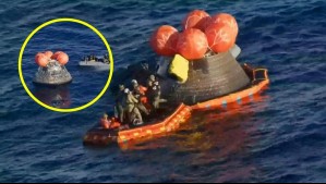 ¡Históricos! El instante en que los cuatro astronautas salieron de la nave espacial en el Océano Pacífico