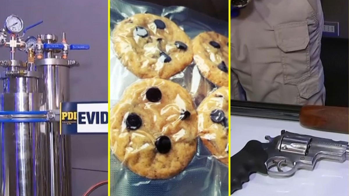 Vendían galletas y gomitas de marihuana tras ingenioso proceso de fabricación: Hay 16 personas detenidas
