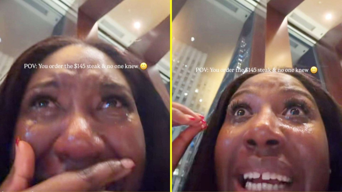 Pagó cerca de 500 dólares en total: Mujer llora tras pedir el plato más caro sin saber el precio y su reacción se volvió viral