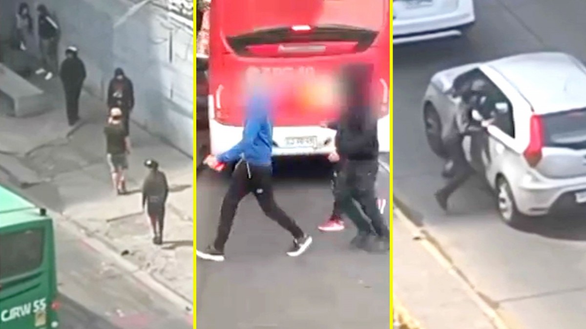 'Jauría juvenil' siembra temor en usuarios de buses RED en barrio Franklin: Se suben a las micros y roban a pasajeros