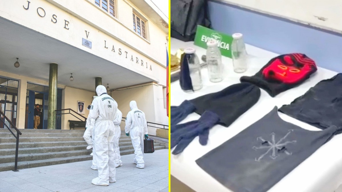 Portaban elementos incendiarios: Detienen a dos estudiantes de 13 y 15 años por ataques en Liceo Lastarria