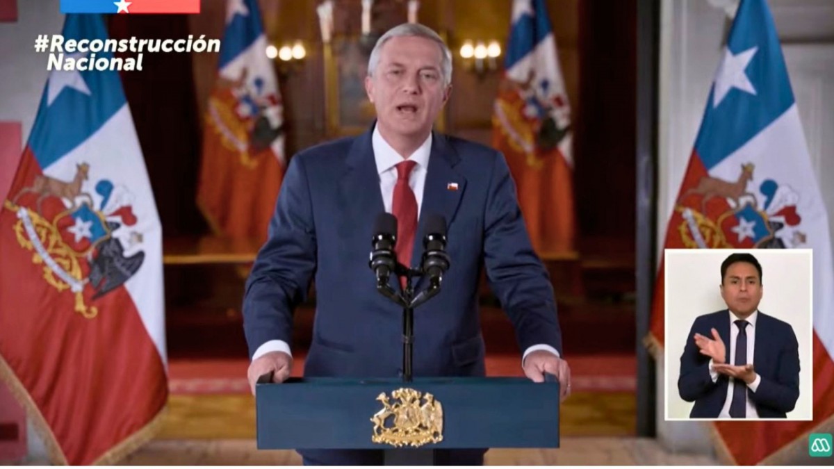 EN VIVO: Presidente José Antonio Kast presenta el 'Plan de Reconstrucción Nacional' en su primera cadena nacional