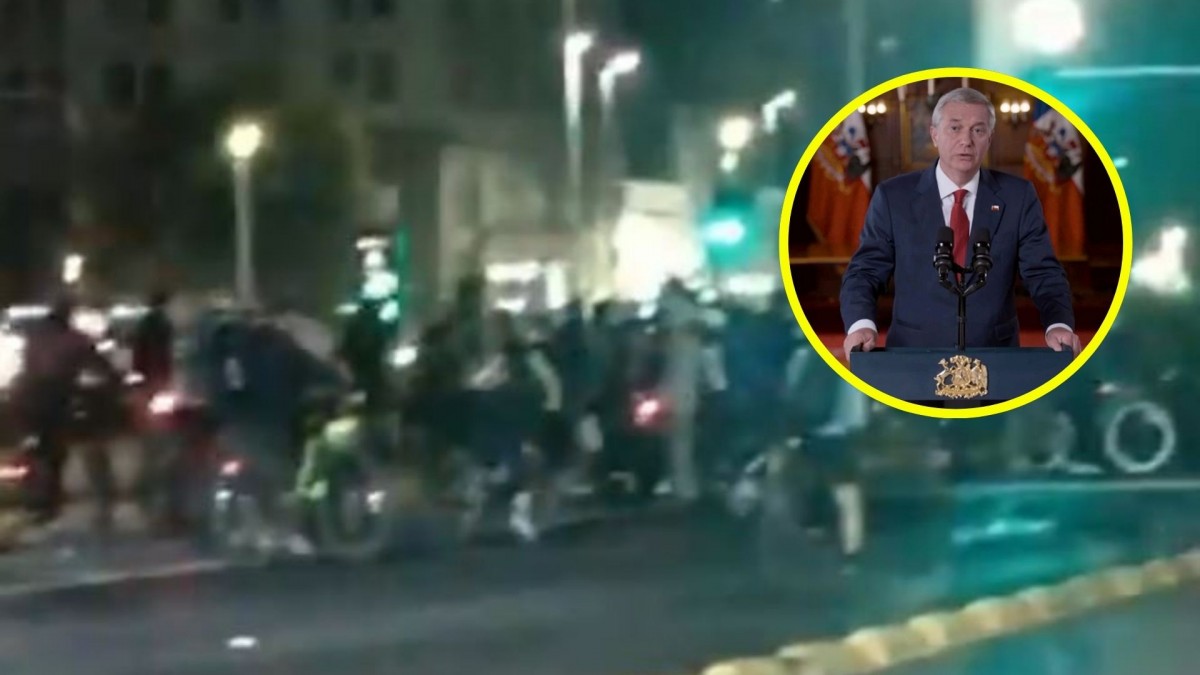 Videos muestran cacerolazos y presencia de ciclistas tras cadena nacional de Presidente Kast