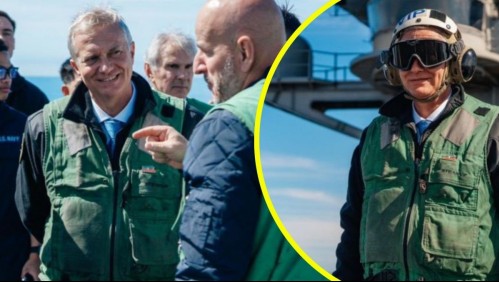 Presidente Kast visita portaaviones de EEUU: 'Una de las embarcaciones militares más relevantes del mundo'