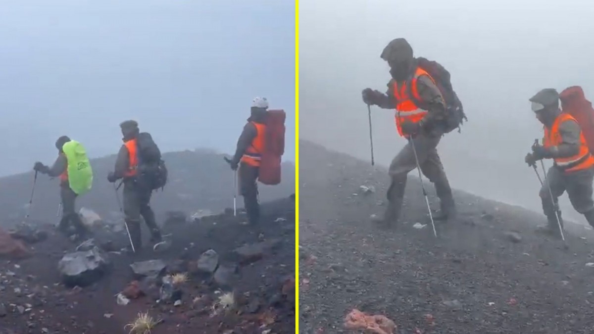 Encuentran con vida a turista argentino extraviado en el volcán Llaima