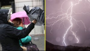 'Frente frío': Emiten avisos de tormentas eléctricas y vientos con rachas de hasta 80 km/h en zonas de cuatro regiones