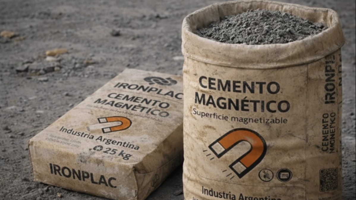 Sin clavos ni tornillos: inventor argentino crea cemento magnético para que las paredes puedan sostener objetos
