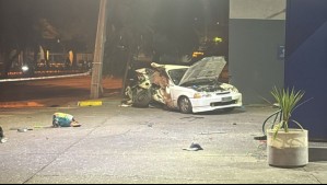 Choque de alta energía en Ñuñoa dejó una persona fallecida y otra lesionada: Conductor que provocó el impacto estaba ebrio