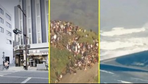 Videos muestran fuerte terremoto en Japón y momento en que se activan alarmas de tsunami