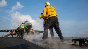 El poderoso portaviones de Estados Unidos USS Abraham Lincoln destinado al bloqueo naval contra Irán