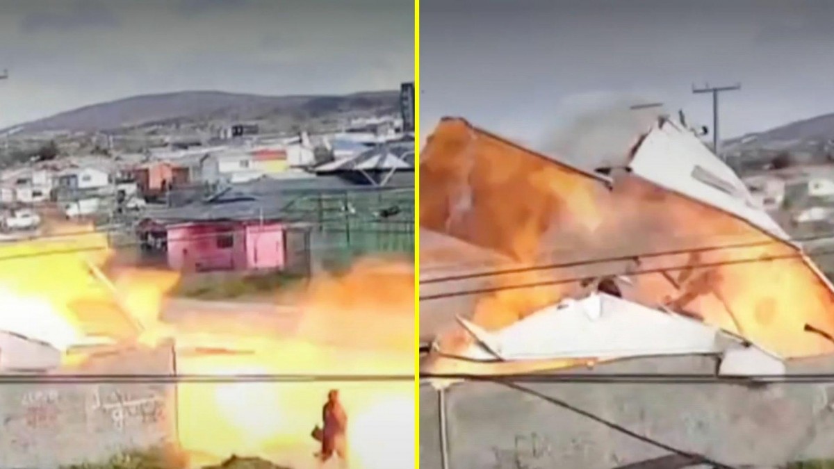 Video muestra impactante explosión en taller mecánico de Punta Arenas: Hay una persona herida de gravedad